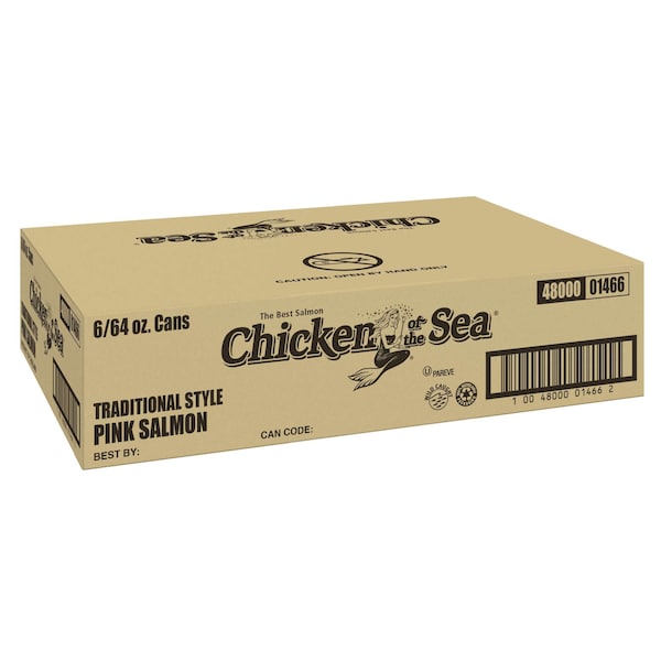 Chicken Of The Sea Traditional Pink Salmon Can 64 oz., PK6 10048000014662 - main